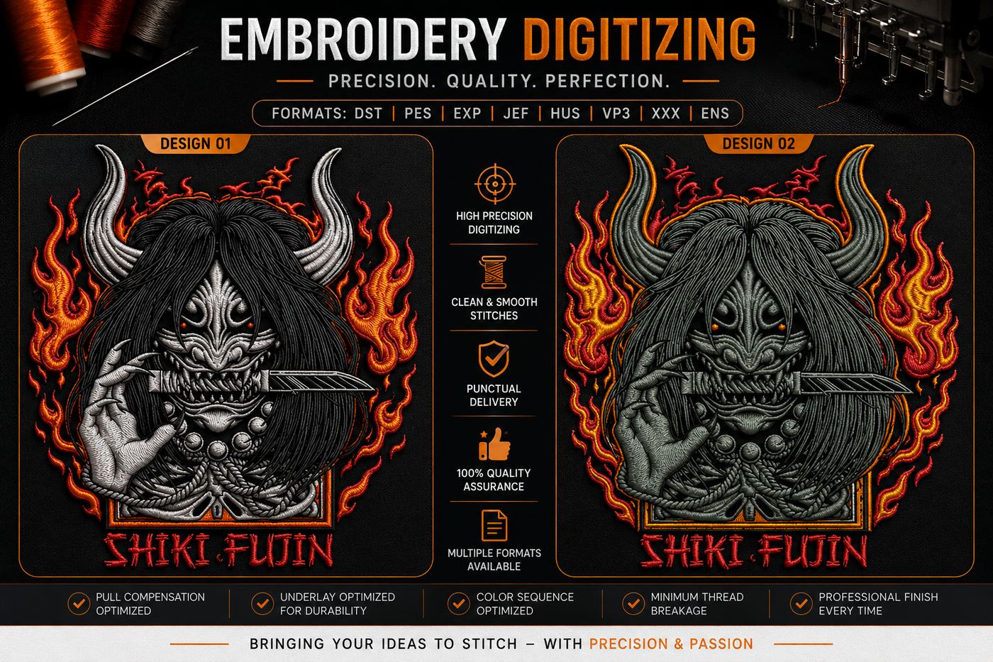 Professional Embroidery Digitizing